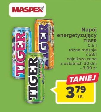Carrefour Napój mango bomb tiger energy drink oferta