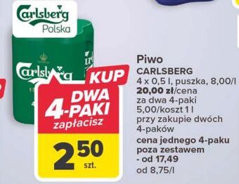 Carrefour Piwo carlsberg oferta