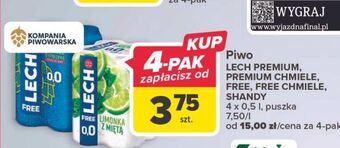 Carrefour Piwo lech free oferta