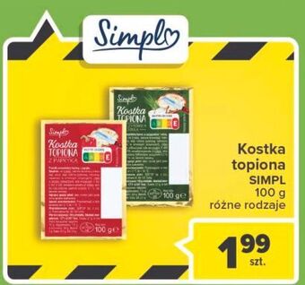 Carrefour Kostka topiona ze szczypiorkiem i cebulą simply oferta