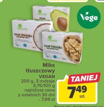 Carrefour Tłuszcz wegański do smarowania o smaku orzecha naturale oferta