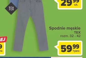 Carrefour Spodnie męskie 32-42 tex oferta