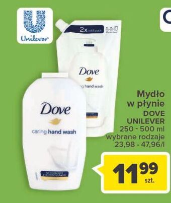 Mydło w płynie dove caring hand wash