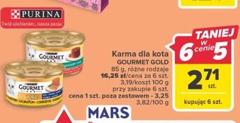 Carrefour Karma dla kota kurczak purina gourmet gold oferta