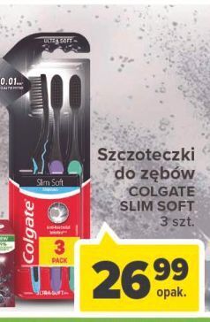 Carrefour Szczoteczka do zębów miękka charcoal colgate slim soft oferta