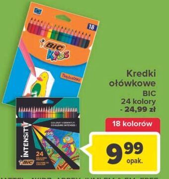 Carrefour Kredki ołówkowe tropicolor bic kids oferta