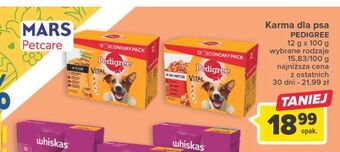 Carrefour Karma dla psa w galaretce 3 x wołowina + kurczak jagnięcina drób pedigree vital oferta