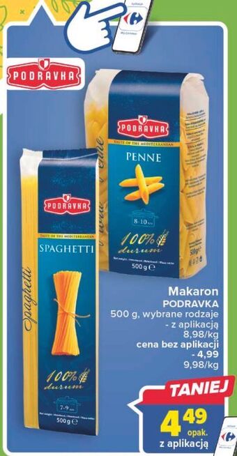 Carrefour Makaron spaghetti podravka oferta