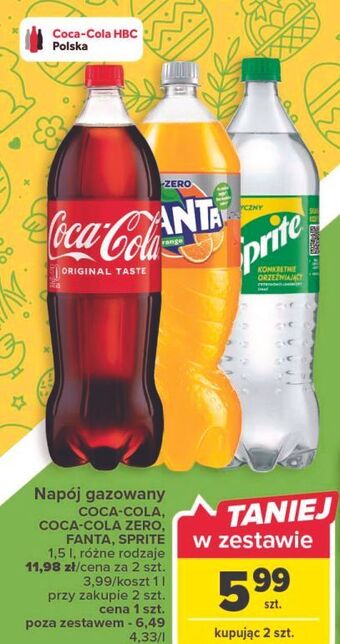 Carrefour Napój coca-cola oferta