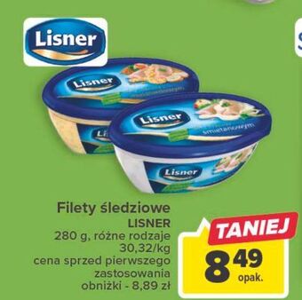 Carrefour Filety śledziowe w sosie śmietanowym lisner oferta