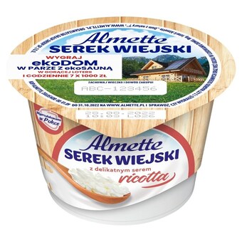 Intermarche Almette serek wiejski z delikatnym serem ricotta 150 g oferta