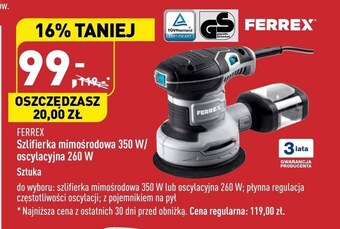 ALDI Szlifierka ferrex oferta