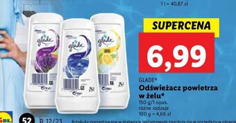 Lidl Odświeżacz w żelu ocean glade by brise oferta