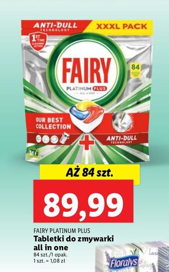 Lidl Kapsułki do zmywarki lemon fairy platinum plus oferta