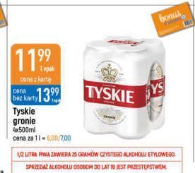 E.Leclerc Piwo tyskie gronie oferta