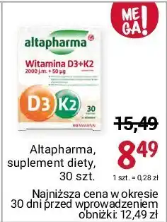 Rossmann Witaminy d3 + k2 oferta