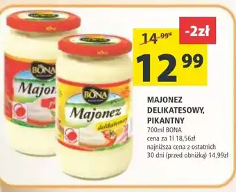 Arhelan Bona Majonez Delikatesowy 700 ml oferta