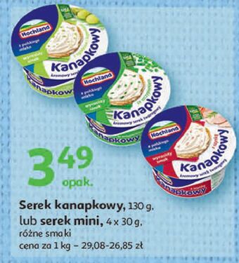 Auchan Serek ze szczypiorkiem hochland kanapkowy oferta