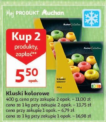 Auchan Kluski kolorowe auchan collection oferta