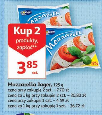 Auchan Mozzarella w solance jager oferta