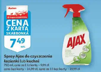 Auchan Spray do czyszczenia łazienki ajax bathroom oferta