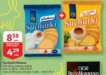 Auchan Sucharki extra delikatesowe mamut oferta
