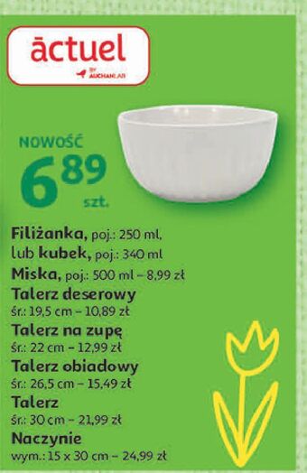 Auchan Talerz obiadowy 26.5 cm actuel oferta