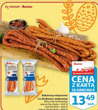 Auchan Kabanosy wieprzowe auchan oferta
