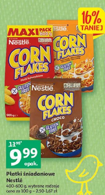 Auchan Płatki śniadaniowe corn flakes (nestle) oferta