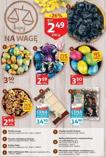 Auchan Wafle podkarpackie czekoladowo-karmelowe-śmietankowe delta zręcin oferta