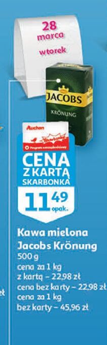 Auchan Kawa jacobs kronung oferta