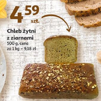 Auchan Chleb żytni z ziarnami auchan oferta