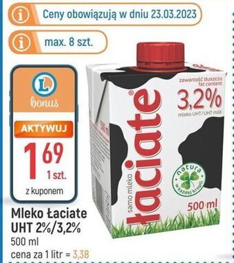 E.Leclerc Mleko 2% łaciate oferta
