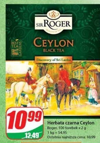 Dino Herbata ceylon black tea sir roger oferta