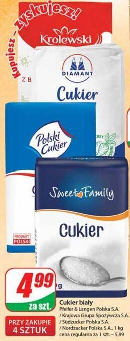 Dino Cukier biały diamant oferta