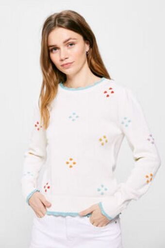 Cotton relief jumper