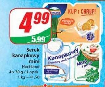 Dino Serek śmietankowy + serek ze szczypiorkiem hochland kanapkowy mini oferta