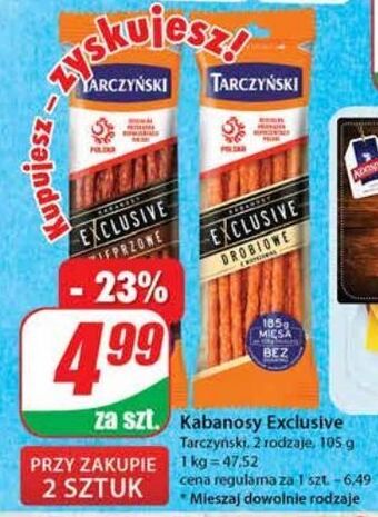 Dino Kabanosy wieprzowe tarczyński exclusive oferta