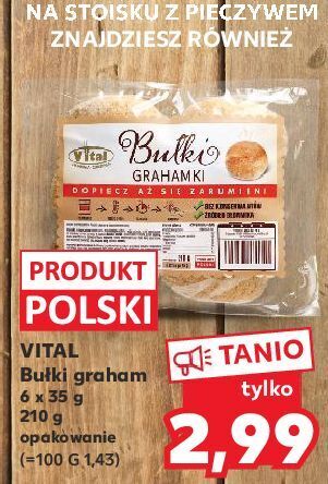 Kaufland Bułki graham vital oferta