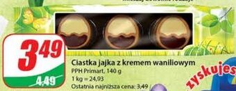 Dino Ciastka jajka z kremem waniliowym primart oferta