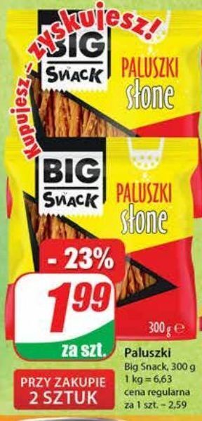Dino Paluszki solone big snack oferta