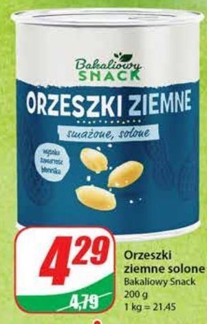 Dino Orzeszki ziemne smażone solone bakaliowy snack oferta