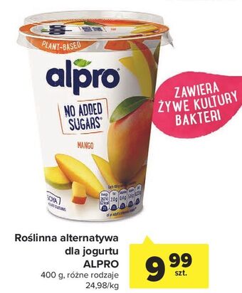 Carrefour Market Jogurt sojowy mango alpro oferta