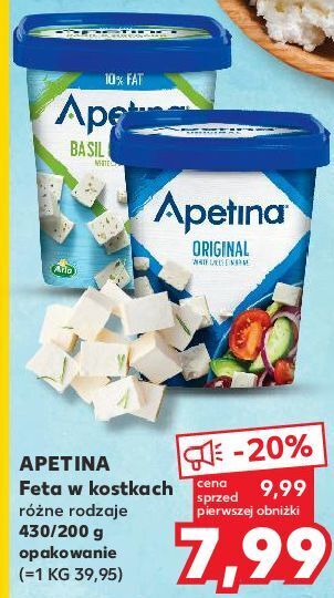 Kaufland Ser feta z bazylią i oregano arla apetina oferta