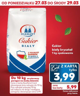 Kaufland Cukier biały diamant oferta