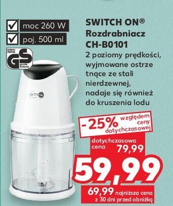 Kaufland Rozdrabniacz ch-b0101 switch on oferta