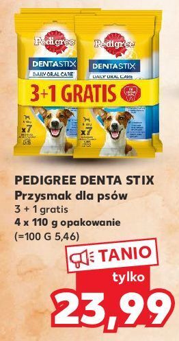 Kaufland Przysmak dla psa małe rasy pedigree dentastix oferta