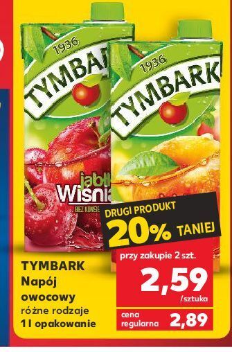 Kaufland Napój wiśnia-jabłko tymbark 1936 oferta
