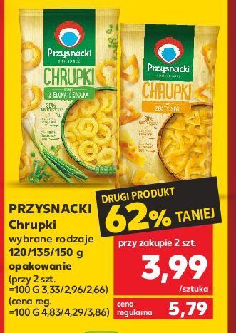 Kaufland Chrupki żółty ser przysnacki oferta