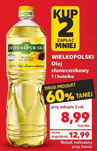 Kaufland Olej wielkopolski słonecznikowy oferta